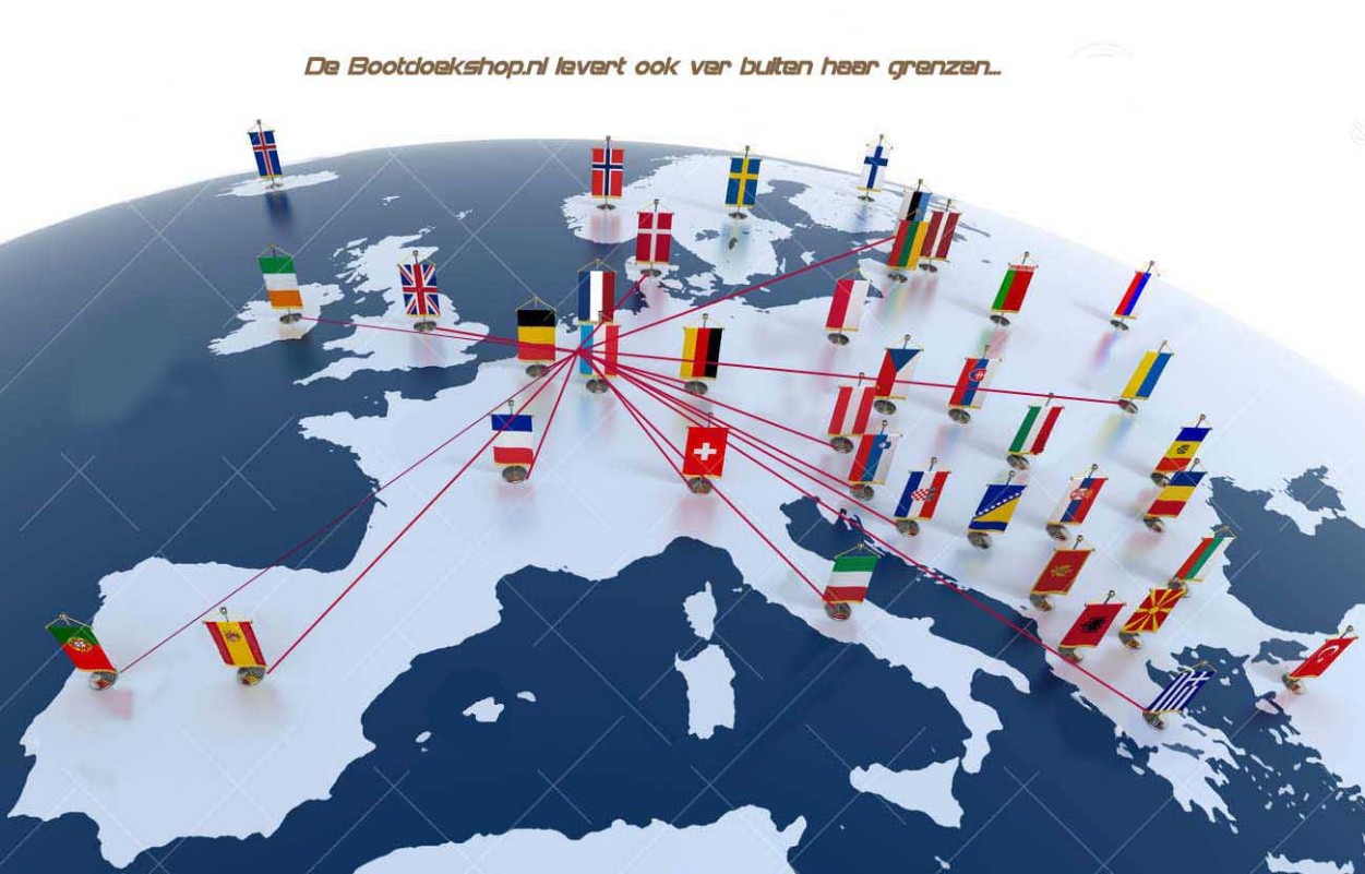 Bootdoekshop levert door heel europa